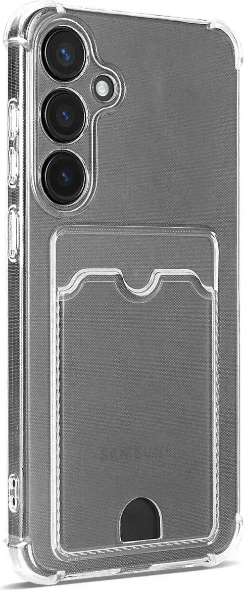 Samsung Galaxy S26 FE Hoesje Dun TPU met Pasjeshouder Back Cover Transparant afbeelding 9
