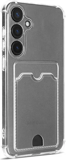 Samsung Galaxy S26 FE Hoesje Dun TPU met Pasjeshouder Back Cover Transparant afbeelding 9
