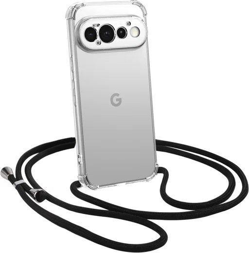 Google Pixel 11 Pro Hoesje met Koord Schokbestendig TPU Transparant afbeelding 1