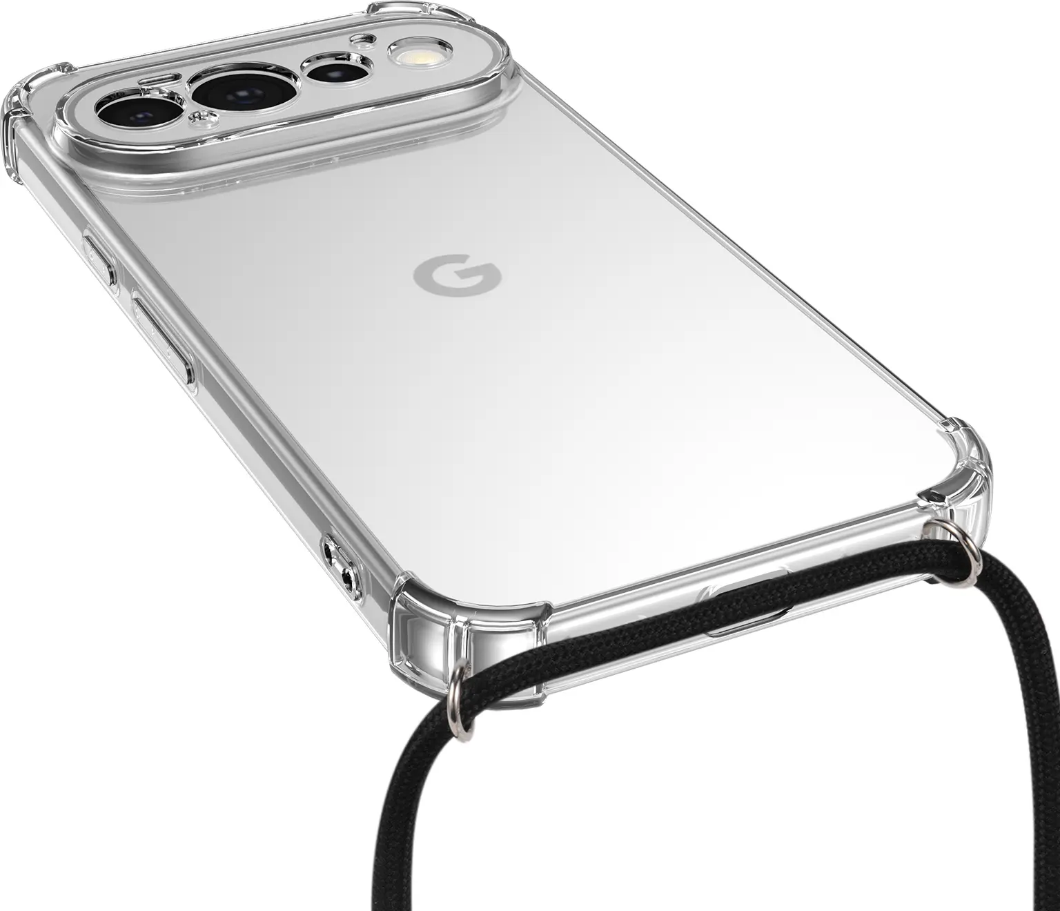 Google Pixel 11 Pro Hoesje met Koord Schokbestendig TPU Transparant afbeelding 4