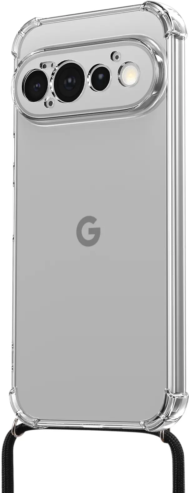Google Pixel 11 Pro Hoesje met Koord Schokbestendig TPU Transparant afbeelding 3