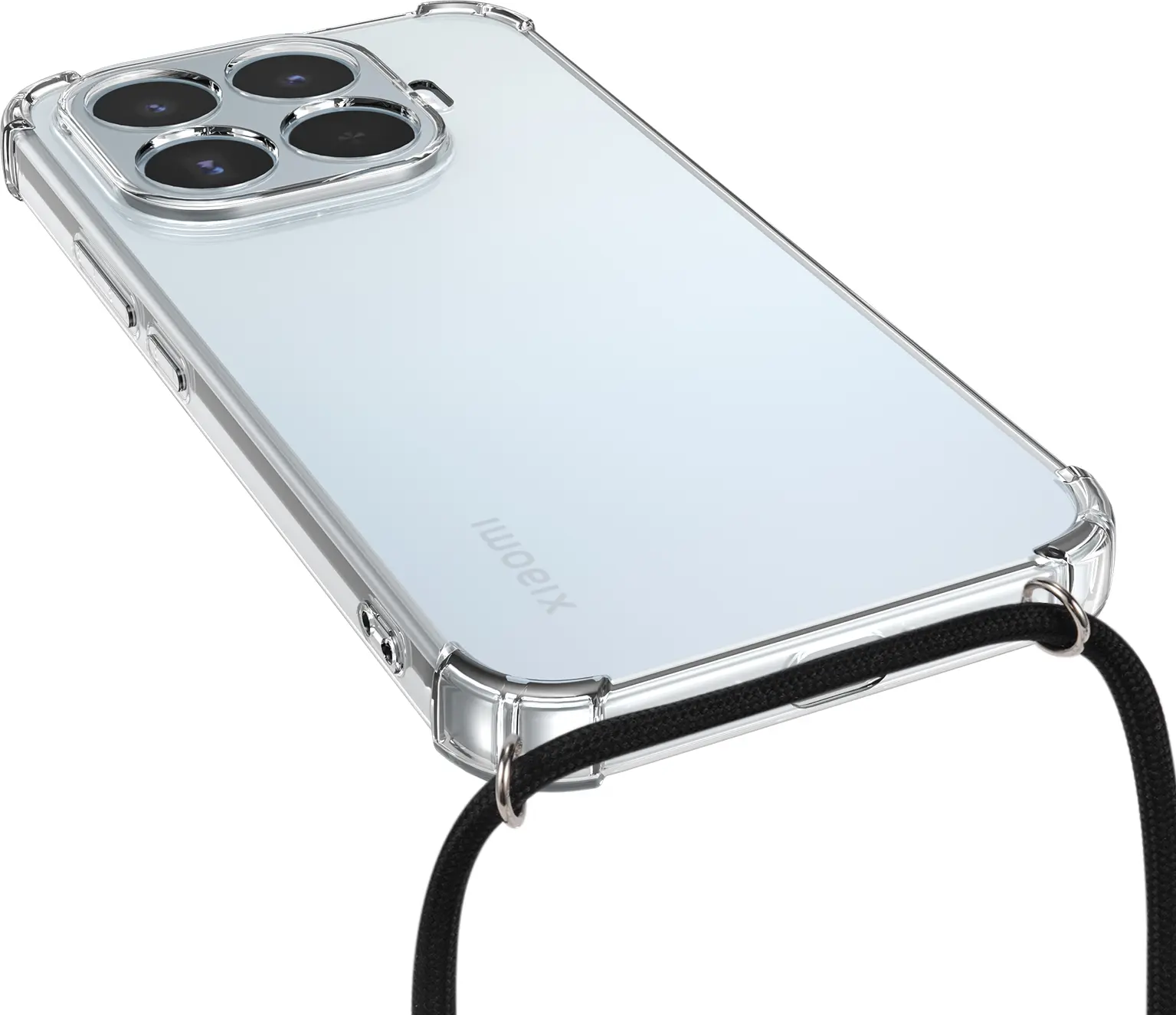 Xiaomi 17T Hoesje met Koord Schokbestendig TPU Transparant afbeelding 4