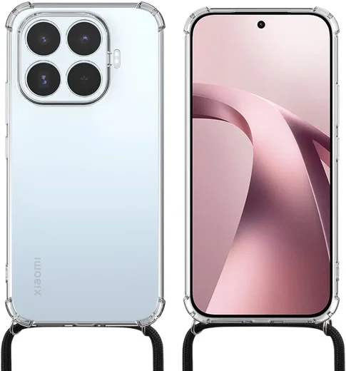 Xiaomi 17T Hoesje met Koord Schokbestendig TPU Transparant afbeelding 7