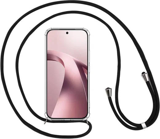 Xiaomi 17T Hoesje met Koord Schokbestendig TPU Transparant afbeelding 6