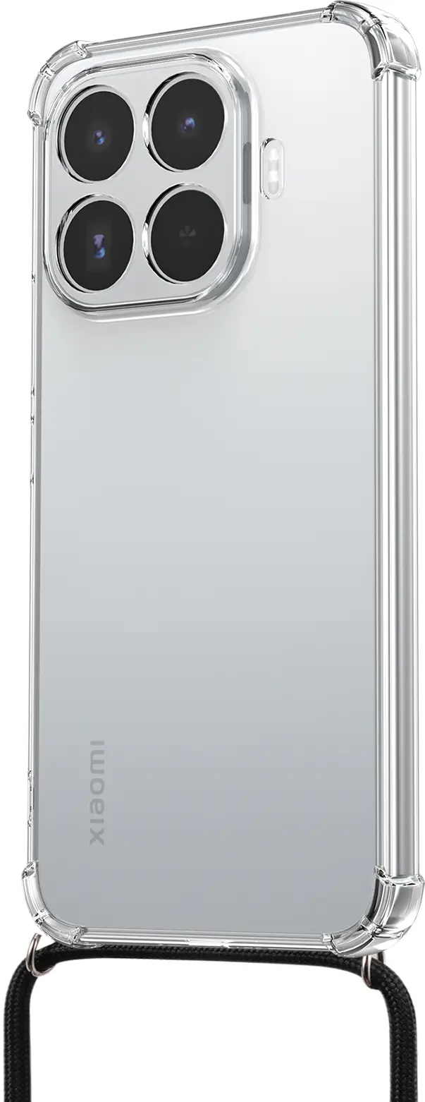 Xiaomi 17T Pro Hoesje met Koord Schokbestendig TPU Transparant afbeelding 3