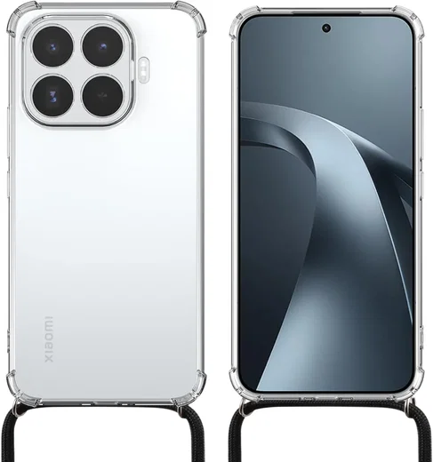 Xiaomi 17T Pro Hoesje met Koord Schokbestendig TPU Transparant afbeelding 7
