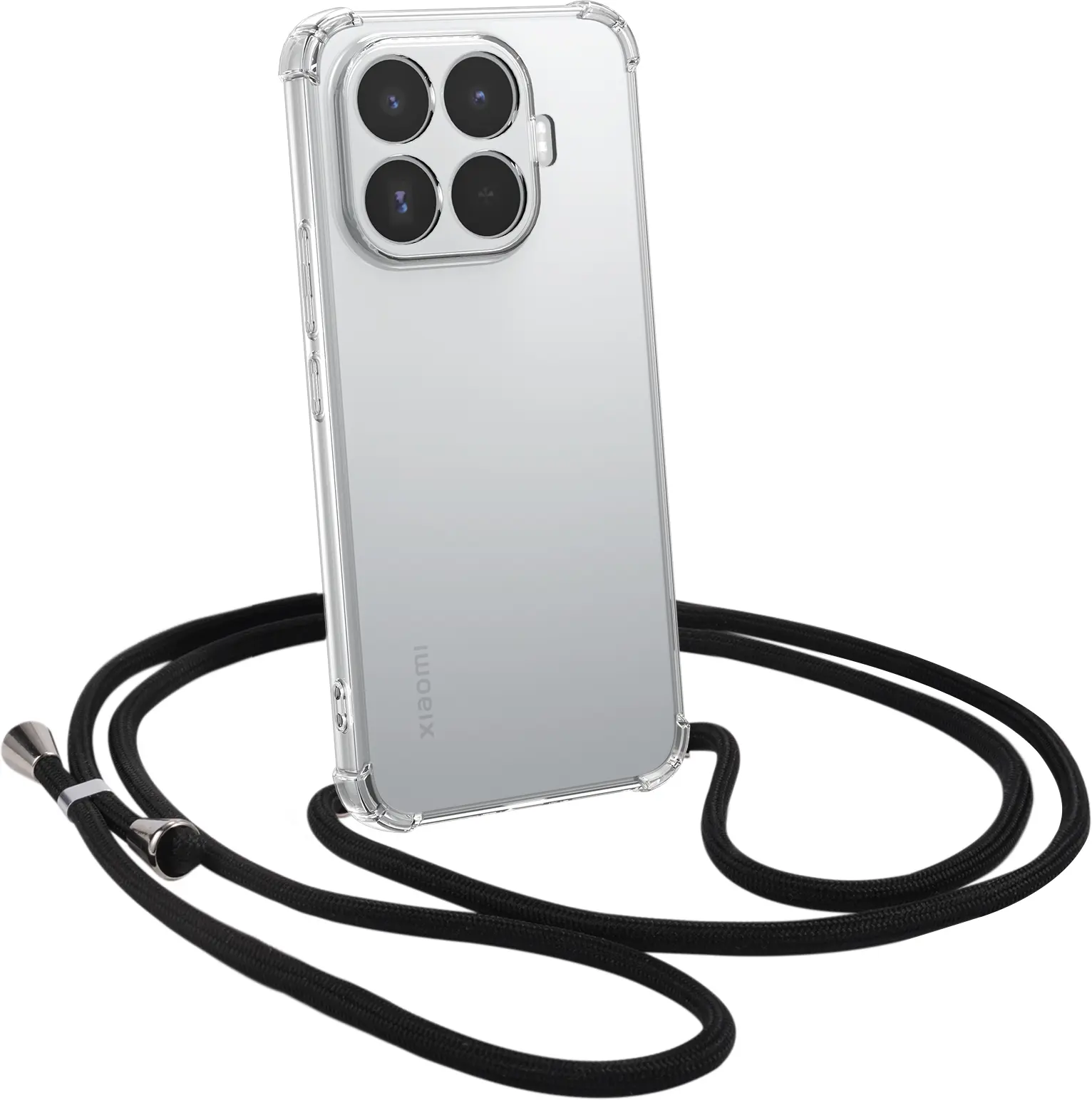 Xiaomi 17T Pro Hoesje met Koord Schokbestendig TPU Transparant afbeelding 1