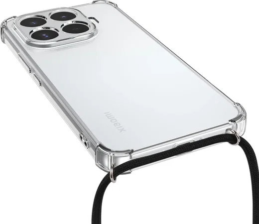 Xiaomi 17T Pro Hoesje met Koord Schokbestendig TPU Transparant afbeelding 4
