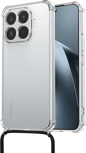 Xiaomi 17T Pro Hoesje met Koord Schokbestendig TPU Transparant afbeelding 2