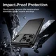 Apple iPhone 18 Pro Hoesje Geborsteld TPU Flexibele Back Cover Zwart afbeelding 6