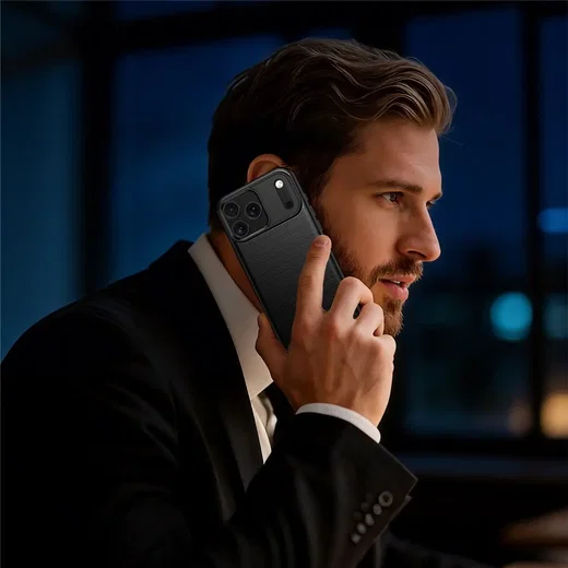 Apple iPhone 18 Pro Hoesje Geborsteld TPU Flexibele Back Cover Zwart afbeelding 12