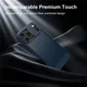 Apple iPhone 18 Pro Hoesje Geborsteld TPU Flexibele Back Cover Blauw afbeelding 11
