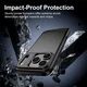 Apple iPhone 18 Pro Max Hoesje Geborsteld TPU Flexibele Back Cover Zwart afbeelding 6