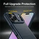 Apple iPhone 18 Pro Max Hoesje Geborsteld TPU Flexibele Back Cover Blauw afbeelding 5