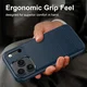 Apple iPhone 18 Pro Max Hoesje Geborsteld TPU Flexibele Back Cover Blauw afbeelding 2