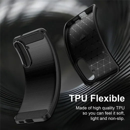 Samsung Galaxy S26 FE Hoesje Geborsteld TPU Flexibele Back Cover Zwart afbeelding 7