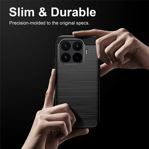 Xiaomi 17T Hoesje Geborsteld TPU Flexibele Back Cover Zwart afbeelding 10
