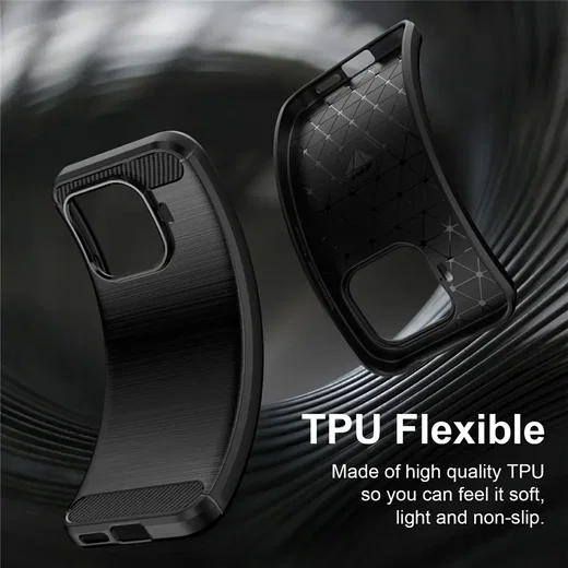 Xiaomi 17T Hoesje Geborsteld TPU Flexibele Back Cover Zwart afbeelding 7