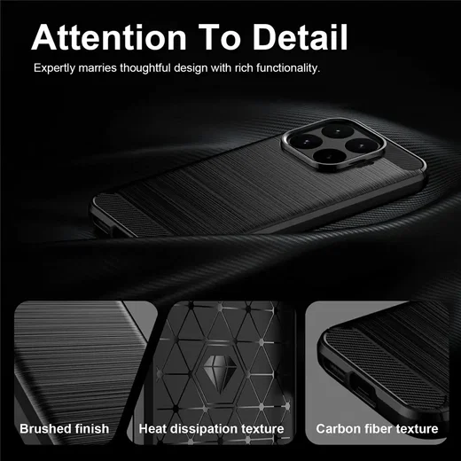Xiaomi 17T Hoesje Geborsteld TPU Flexibele Back Cover Zwart afbeelding 9