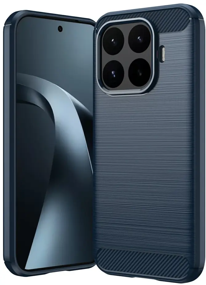 Xiaomi 17T Hoesje Geborsteld TPU Flexibele Back Cover Blauw afbeelding 1