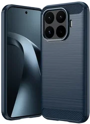 Xiaomi 17T Hoesje Geborsteld TPU Flexibele Back Cover Blauw afbeelding