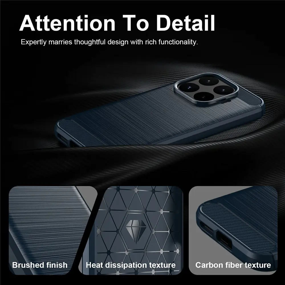 Xiaomi 17T Hoesje Geborsteld TPU Flexibele Back Cover Blauw afbeelding 9