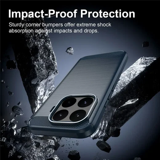 Xiaomi 17T Hoesje Geborsteld TPU Flexibele Back Cover Blauw afbeelding 6