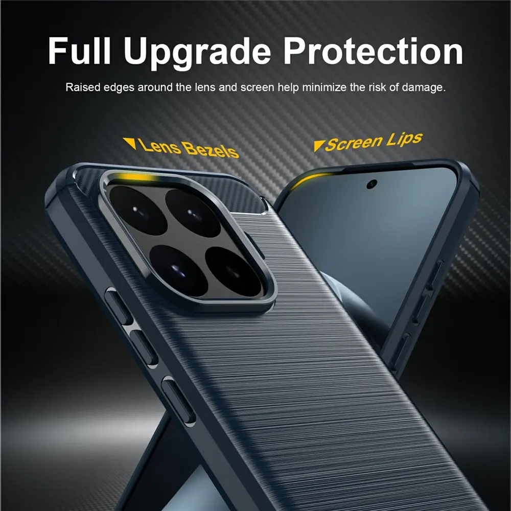 Xiaomi 17T Hoesje Geborsteld TPU Flexibele Back Cover Blauw afbeelding 5