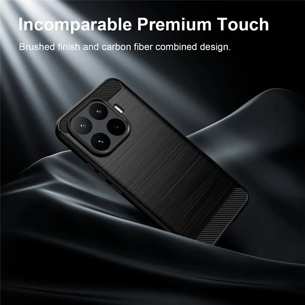 Xiaomi 17T Pro Hoesje Geborsteld TPU Flexibele Back Cover Zwart afbeelding 11