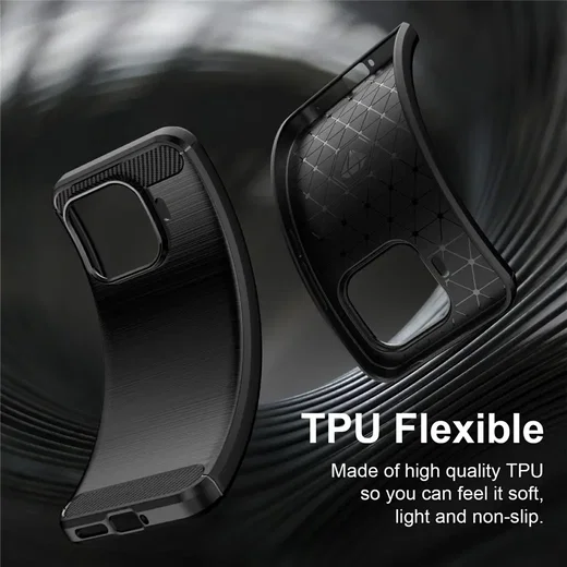 Xiaomi 17T Pro Hoesje Geborsteld TPU Flexibele Back Cover Zwart afbeelding 7