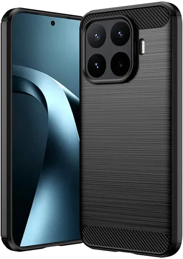 Xiaomi 17T Pro Hoesje Geborsteld TPU Flexibele Back Cover Zwart afbeelding 1