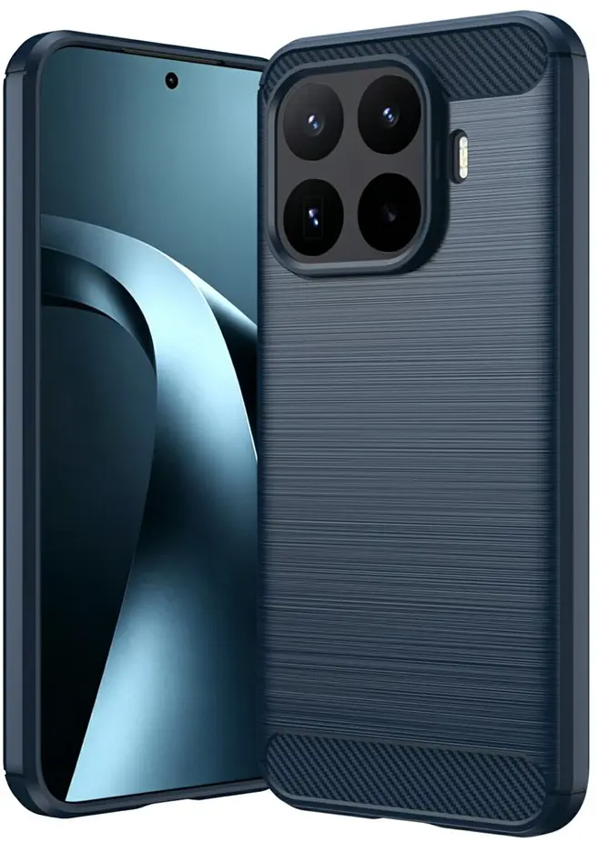 Xiaomi 17T Pro Hoesje Geborsteld TPU Flexibele Back Cover Blauw afbeelding 1