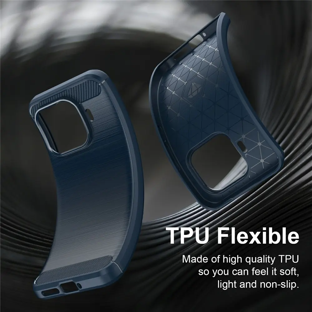 Xiaomi 17T Pro Hoesje Geborsteld TPU Flexibele Back Cover Blauw afbeelding 7