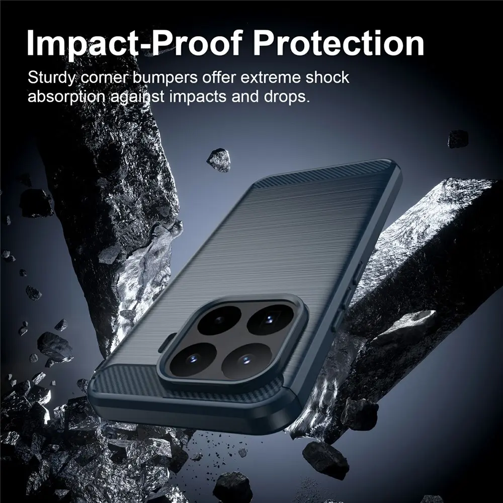 Xiaomi 17T Pro Hoesje Geborsteld TPU Flexibele Back Cover Blauw afbeelding 6