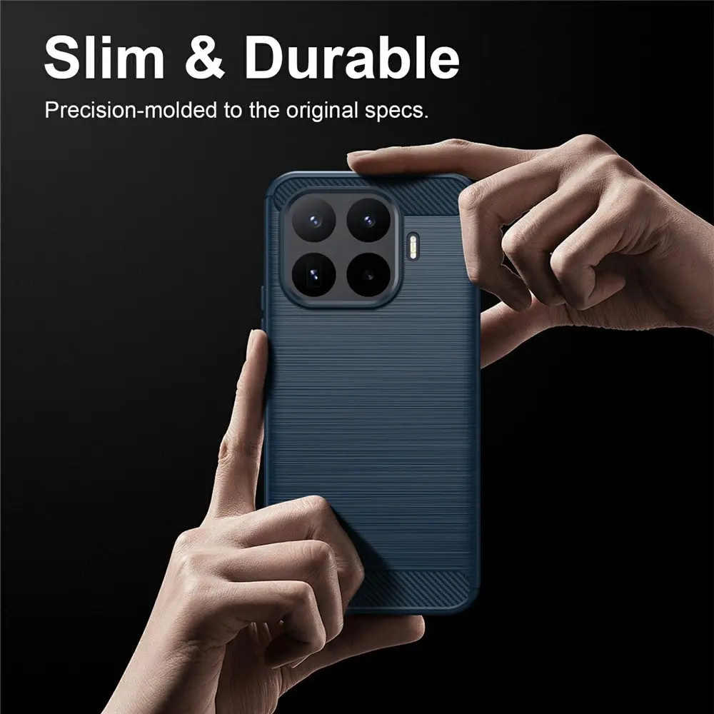 Xiaomi 17T Pro Hoesje Geborsteld TPU Flexibele Back Cover Blauw afbeelding 10