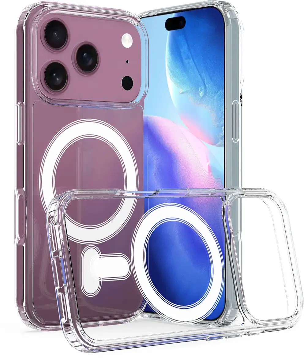 Apple iPhone 18 Pro Hoesje Hard Back Cover met MagSafe Transparant afbeelding 10