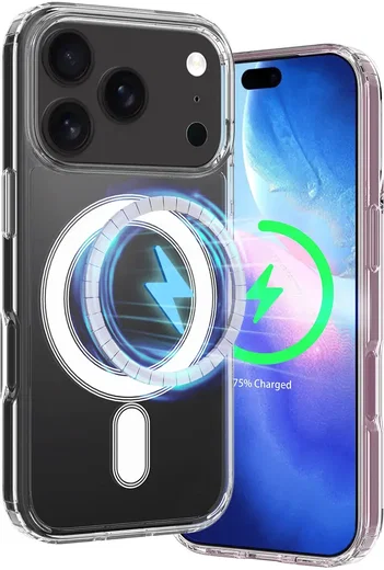 Apple iPhone 18 Pro Hoesje Hard Back Cover met MagSafe Transparant afbeelding 9