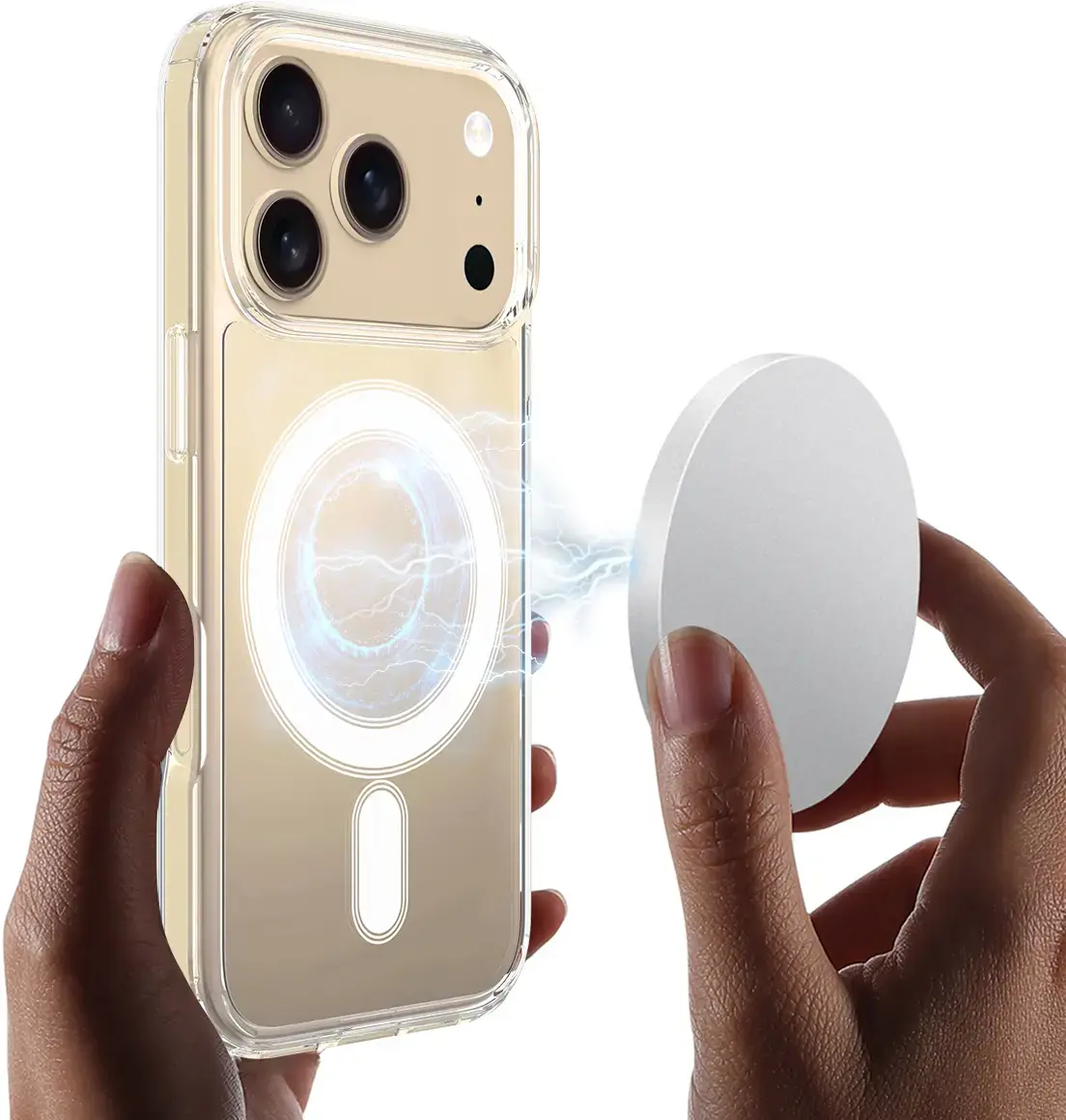 Apple iPhone 18 Pro Hoesje Hard Back Cover met MagSafe Transparant afbeelding 2