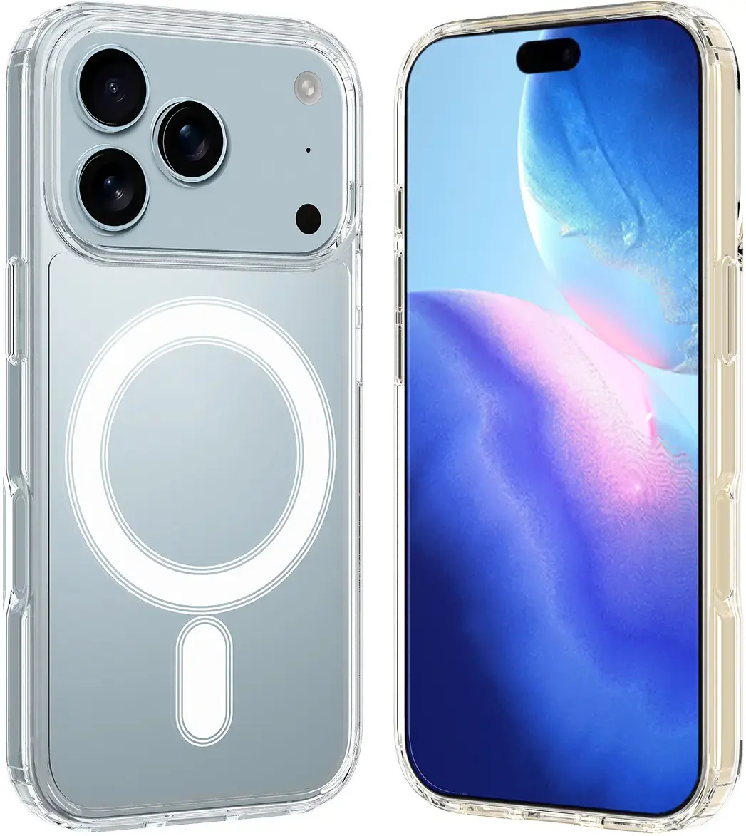 Apple iPhone 18 Pro Hoesje Hard Back Cover met MagSafe Transparant afbeelding 11