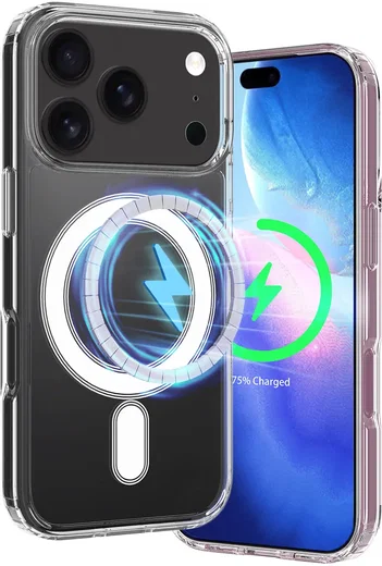 Apple iPhone 18 Pro Max Hoesje Hard Back Cover met MagSafe Transparant afbeelding 9