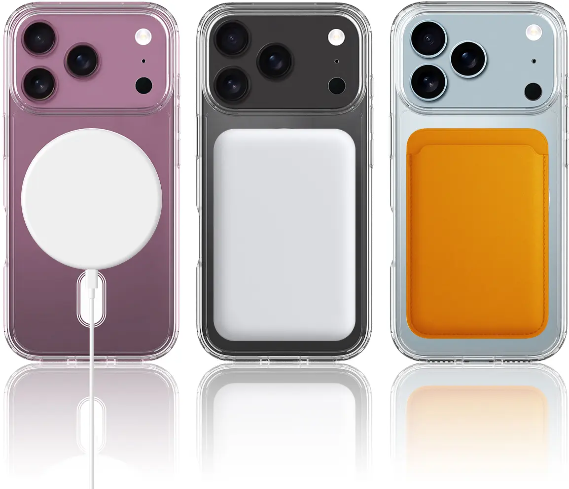 Apple iPhone 18 Pro Max Hoesje Hard Back Cover met MagSafe Transparant afbeelding 5