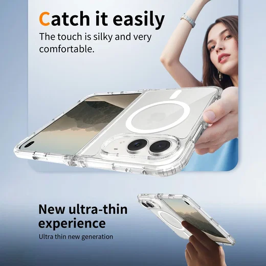 Apple iPhone Duo Hoesje Hard Back Cover met MagSafe Transparant afbeelding 8