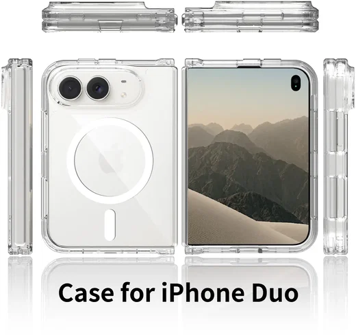 Apple iPhone Duo Hoesje Hard Back Cover met MagSafe Transparant afbeelding 10