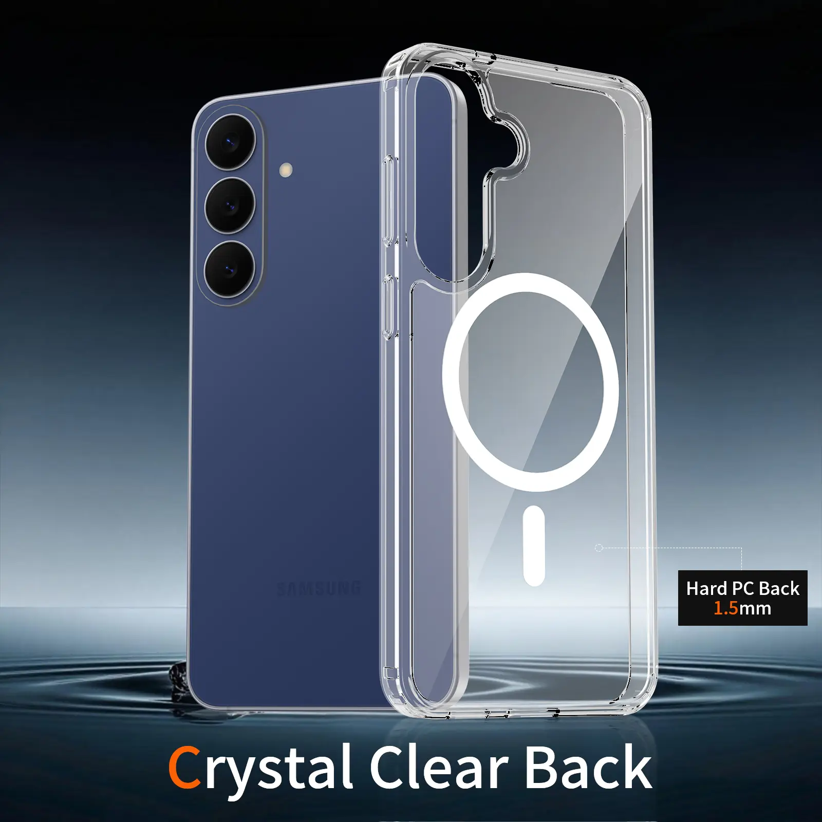 Samsung Galaxy S26 FE Hoesje Hard Back Cover met MagSafe Transparant afbeelding 4