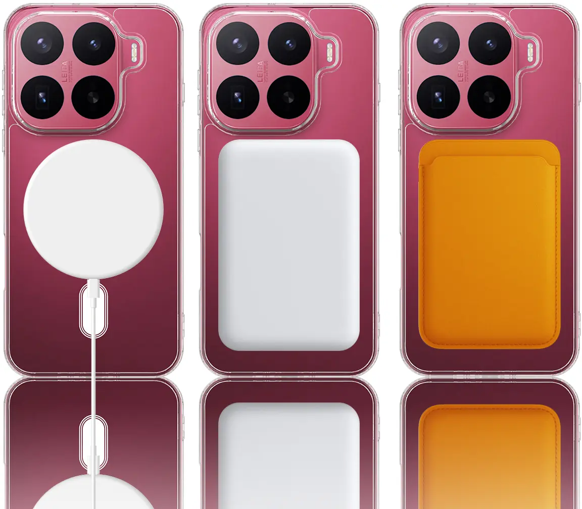 Xiaomi 17T Pro Hoesje Hard Back Cover met MagSafe Transparant afbeelding 9