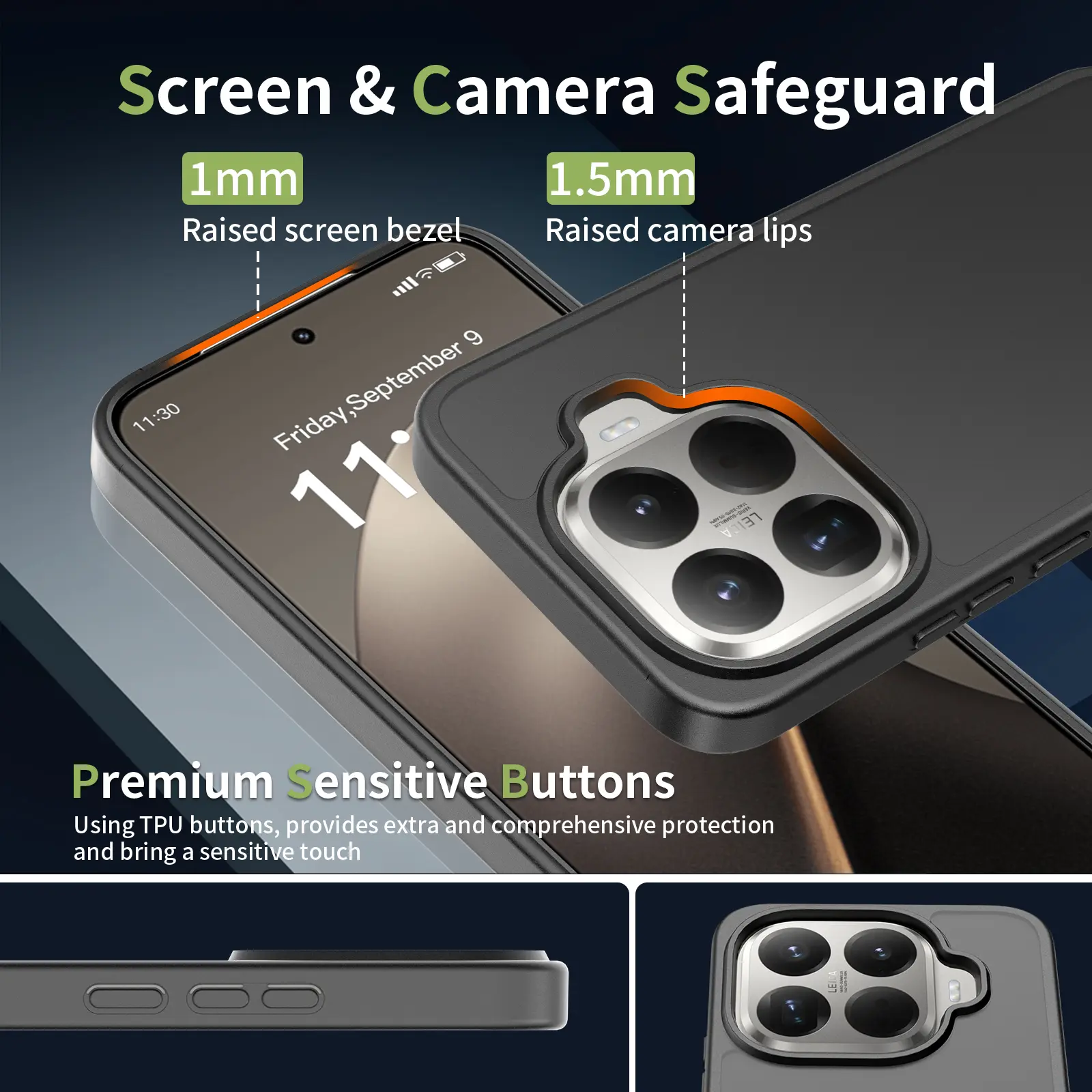 Xiaomi 17t Pro Hoesje Back Cover Matte Zwart afbeelding 5