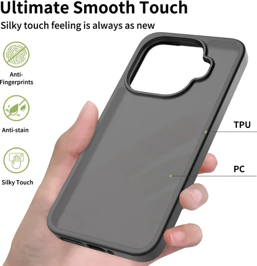 Xiaomi 17t Pro Hoesje Back Cover Matte Zwart afbeelding 6