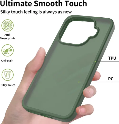 Xiaomi 17t Pro Hoesje Back Cover Matte Groen afbeelding 6