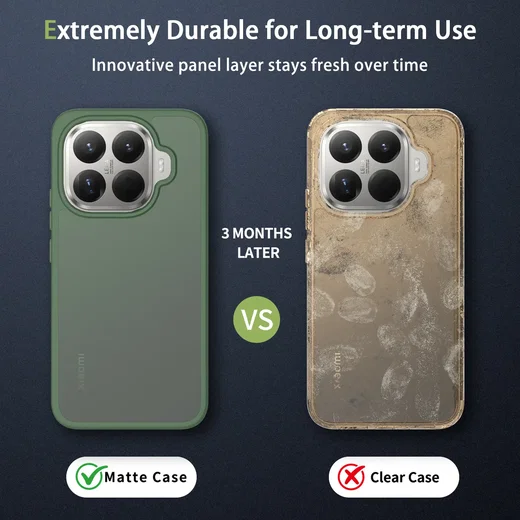 Xiaomi 17t Pro Hoesje Back Cover Matte Groen afbeelding 7