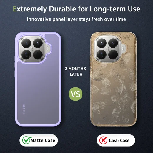Xiaomi 17t Pro Hoesje Back Cover Matte Paars afbeelding 6